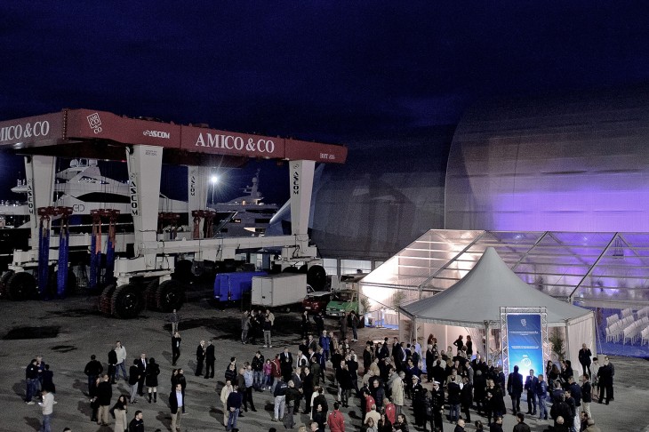 Inauguration of the new 102m graving dock inside Amico & Co shipyard