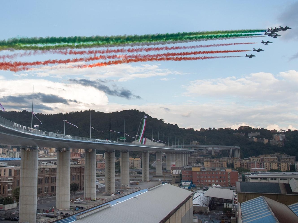 Genoa's new San Giorgio bridge opened