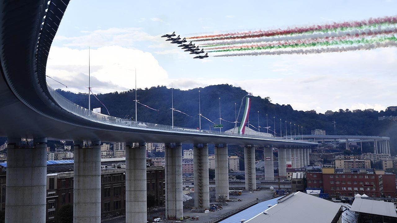 Genoa's new San Giorgio bridge opened