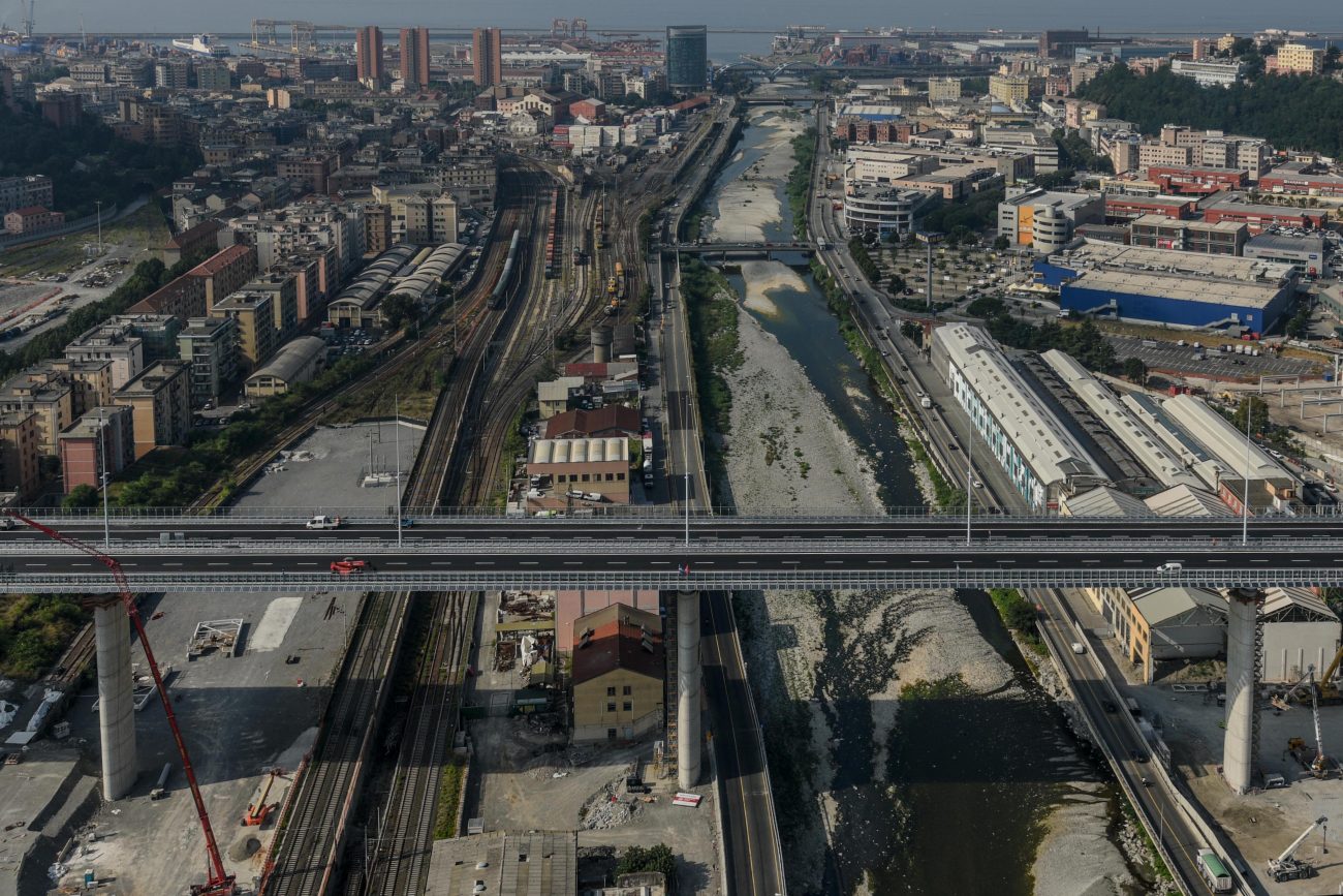 Genoa's new San Giorgio bridge opened