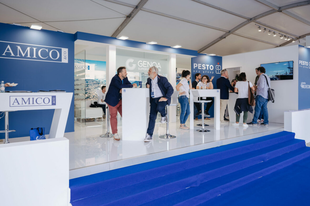 Photo of Amico stand at 2022 Monaco Yacht Show